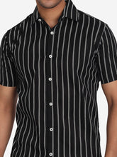 Mens Double Strip Half Sleeve Shirt